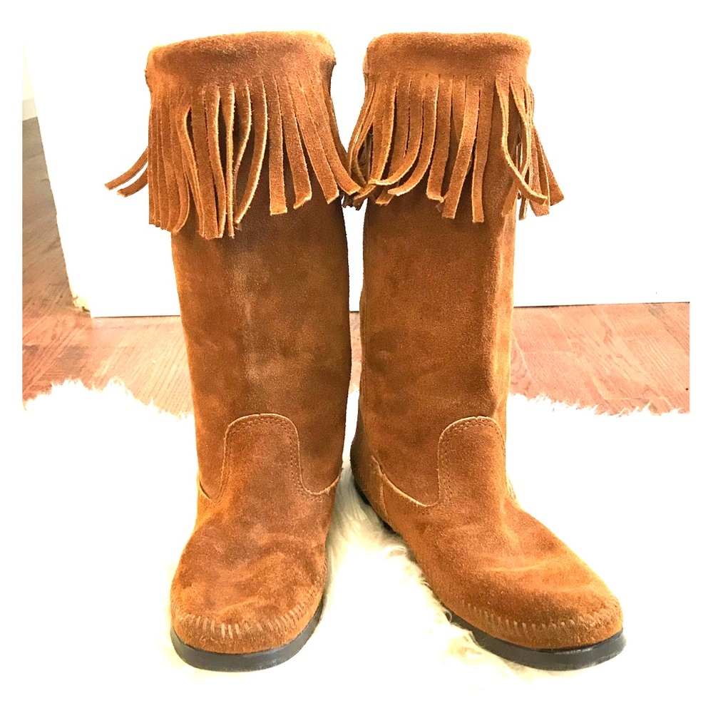 🍀🍀 MINNETONKA SUEDE MOCCASIN BOOTS 🍀🍀